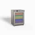 Thermaster Stainless Steel Upright Static Display Fridge XR200SG